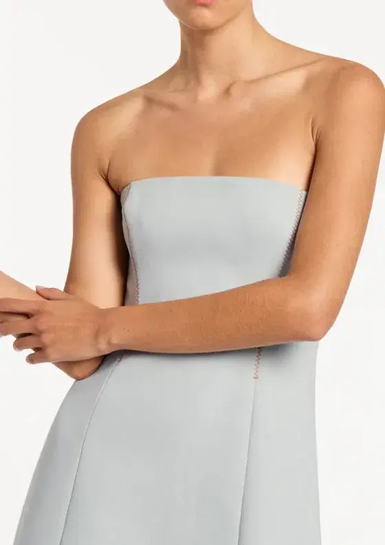 Sir The Label Sandrine Mini Dress Ice Blue Size 10  - Image 2