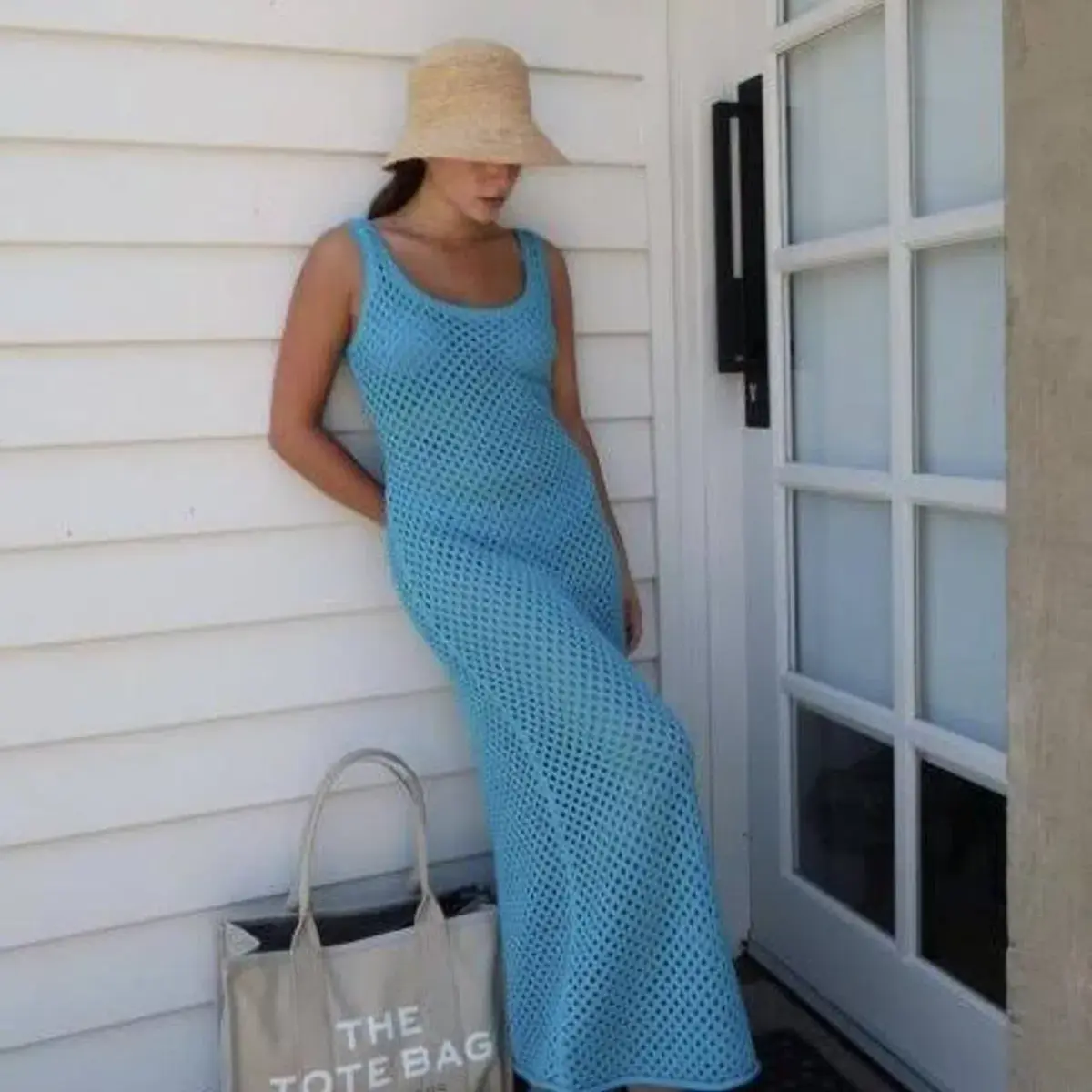 Venroy Blue Crochet Tank Dress Blue Size XS / AU 8  - Image 4