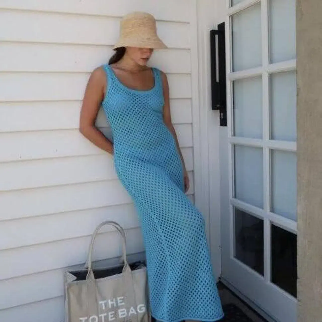 Venroy Blue Crochet Tank Dress Blue Size XS / AU 8  - Image 4