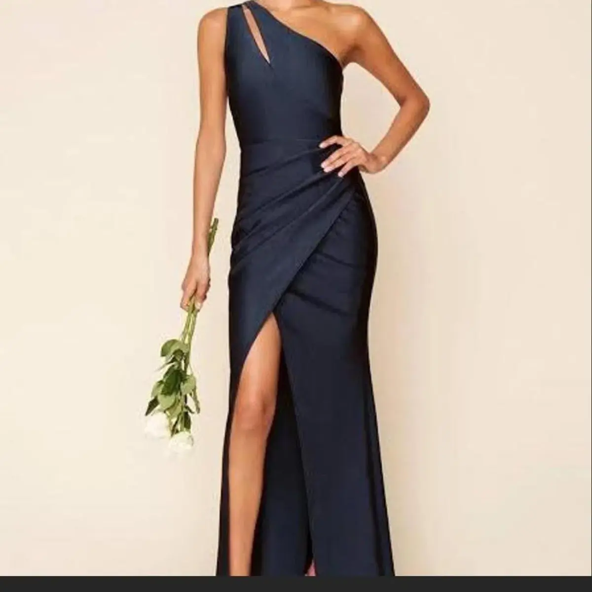 Sheike Matrix Maxi Gown Navy Size 14 - Image 6