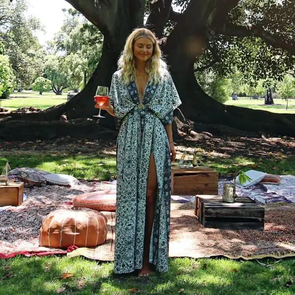 Sheike Bijar Maxi Dress Print Size 16 - Image 1