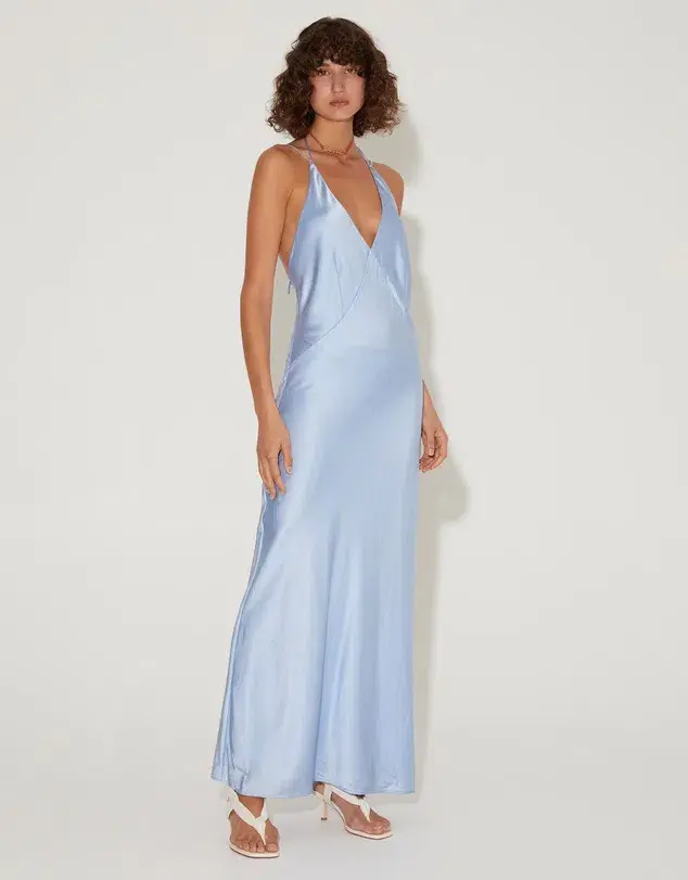 Hansen & Gretel Delphine Dress Cornflower Blue Size S/ AU 8 - Image 2
