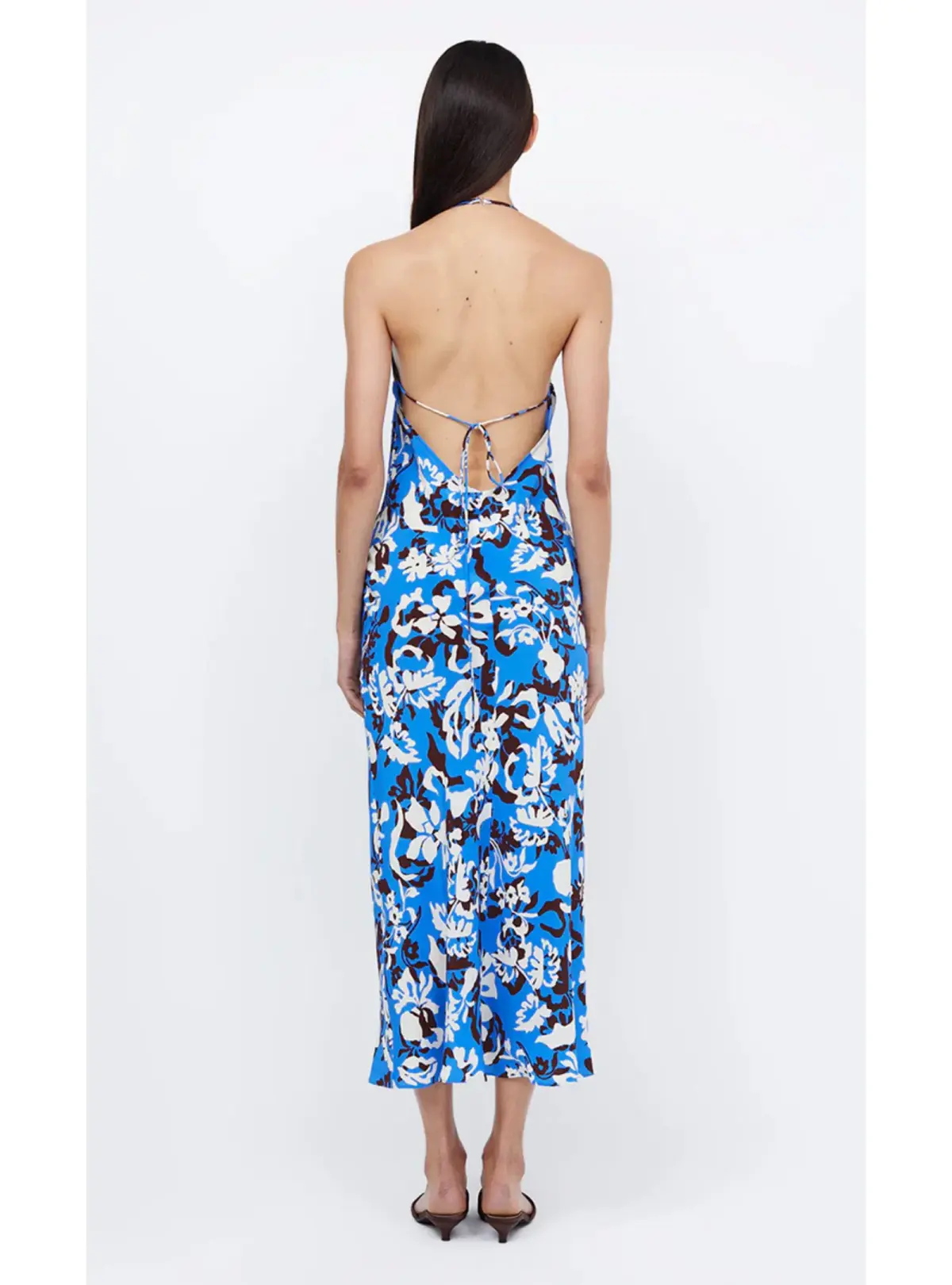 Bec & Bridge Clarisse Halter Maxi Dress in Blue Lagoon Size AU 6  - Image 2