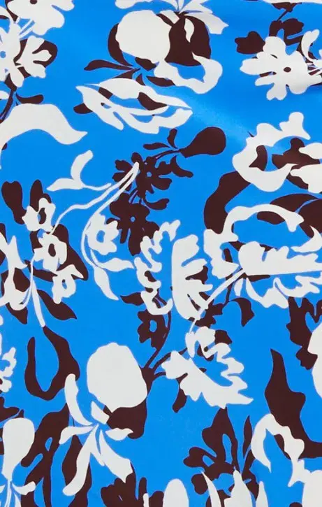 Bec & Bridge Clarisse Halter Maxi Dress in Blue Lagoon Hawaiian Floral Size 10 - Image 4