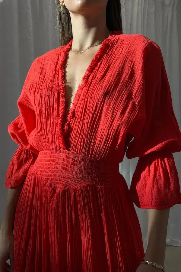  D'Artemide Eleni Dress Red O/S  - Image 2