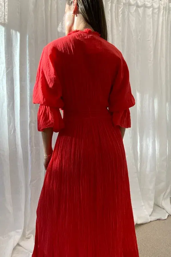 D'Artemide Eleni Dress Red O/S  - Image 3