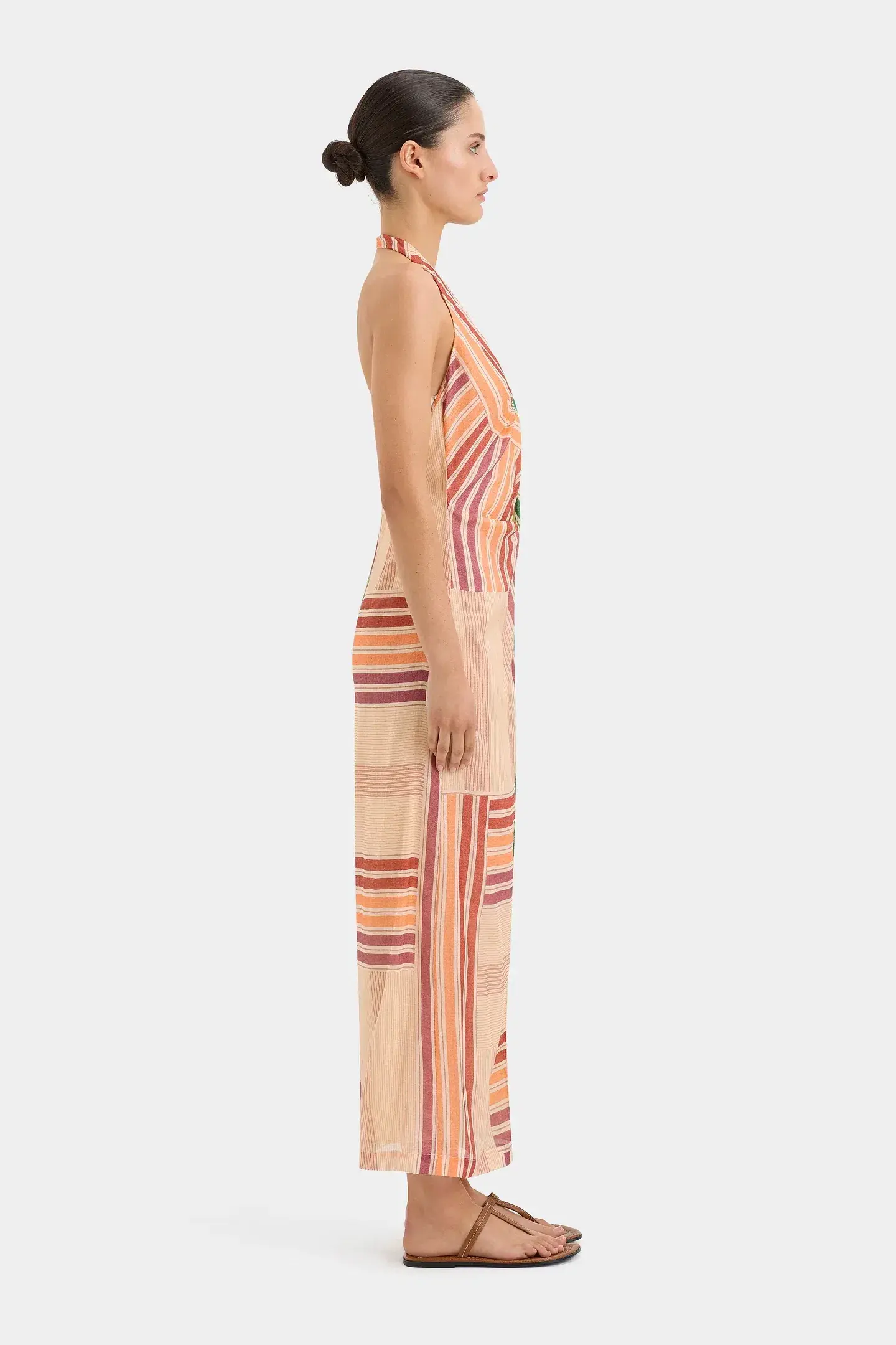 Sir the Label Marisol Twist Midi Dress Multi Print Size 8 - Image 3