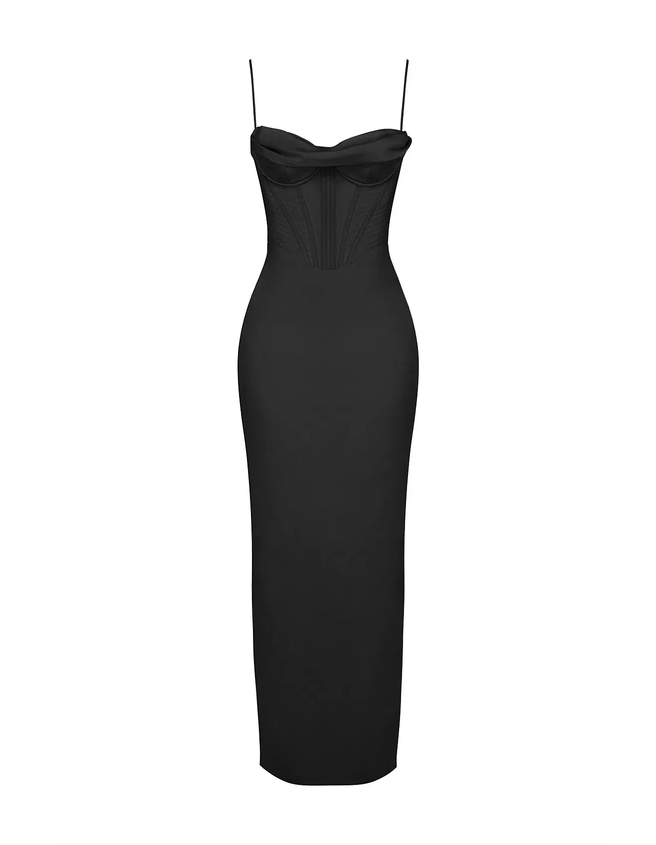 House of CB Charmaine Corset Maxi Dress Black Size 6 - Image 6