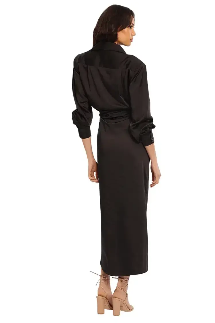 Ronny Kobo Bernice Dress in Black Size 6 - Image 3