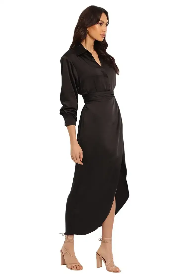 Ronny Kobo Bernice Dress in Black Size 6 for rent on The Volte - main image