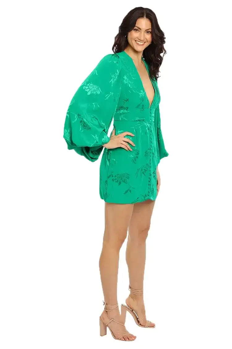 Rat and Boa Isabella Dress in Green Size 12 for rent on The Volte - main image