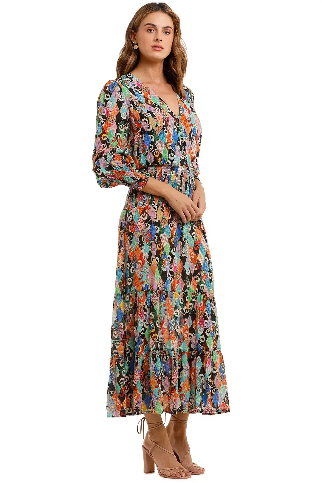 Rixo London Maya Maxi Dress Multi Floral Size 10 - Image 2