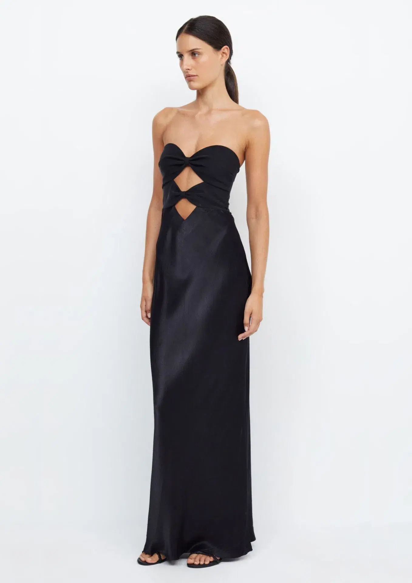 Bec & Bridge Halle Strapless Dress Black Size AU 8 - Image 1