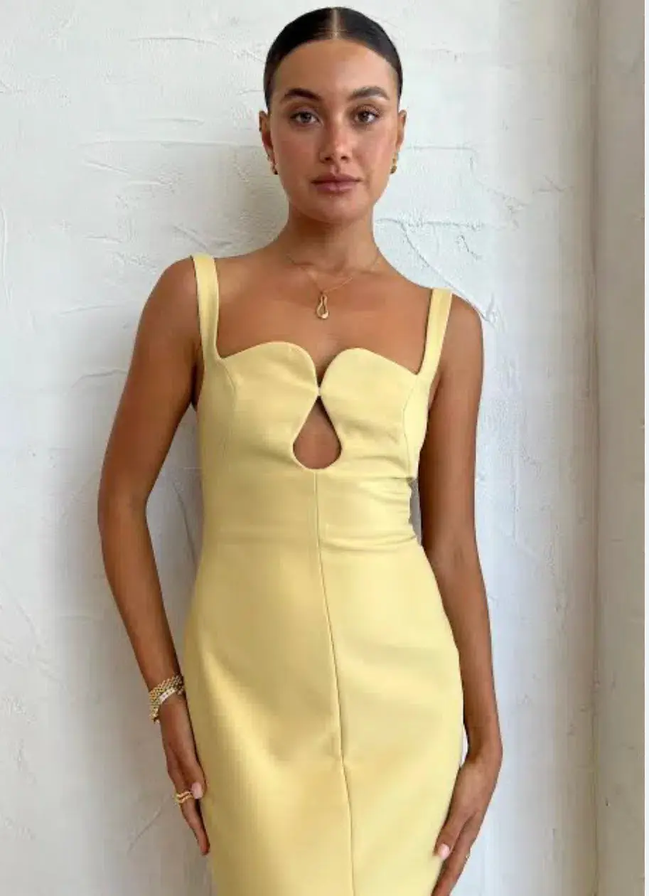 Camilla and Marc Brixton Dress Mustard Yellow Size XS / AU 6 for rent on The Volte - main image