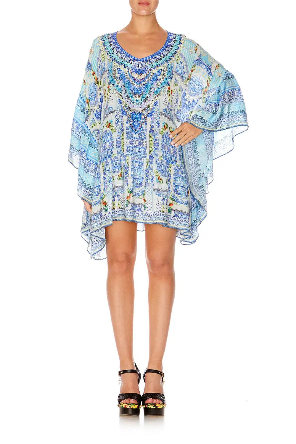 Camilla A Night To Remember Gathered Hem Short Dress Beaded One Size  - Image 4