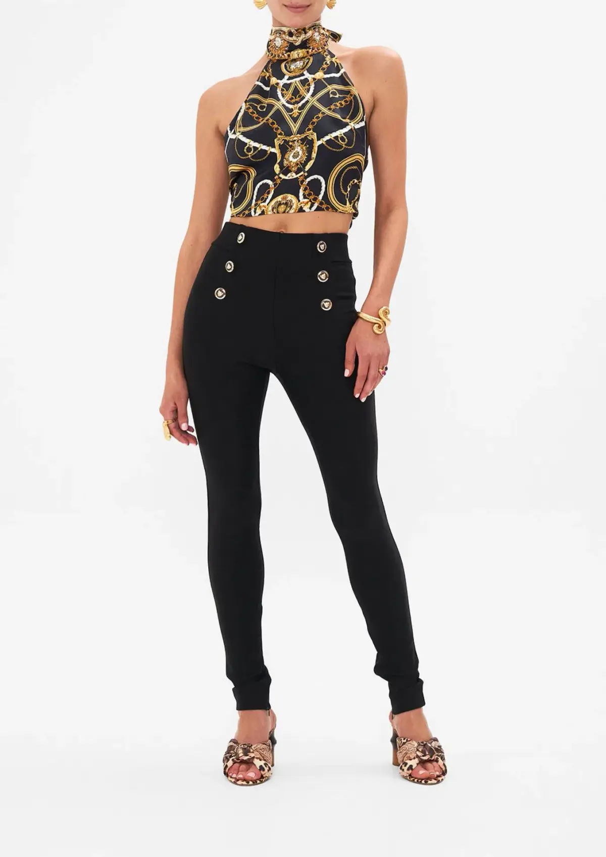 Camilla Coast to Coast Halter Tie Back Top Size 10 - Image 1