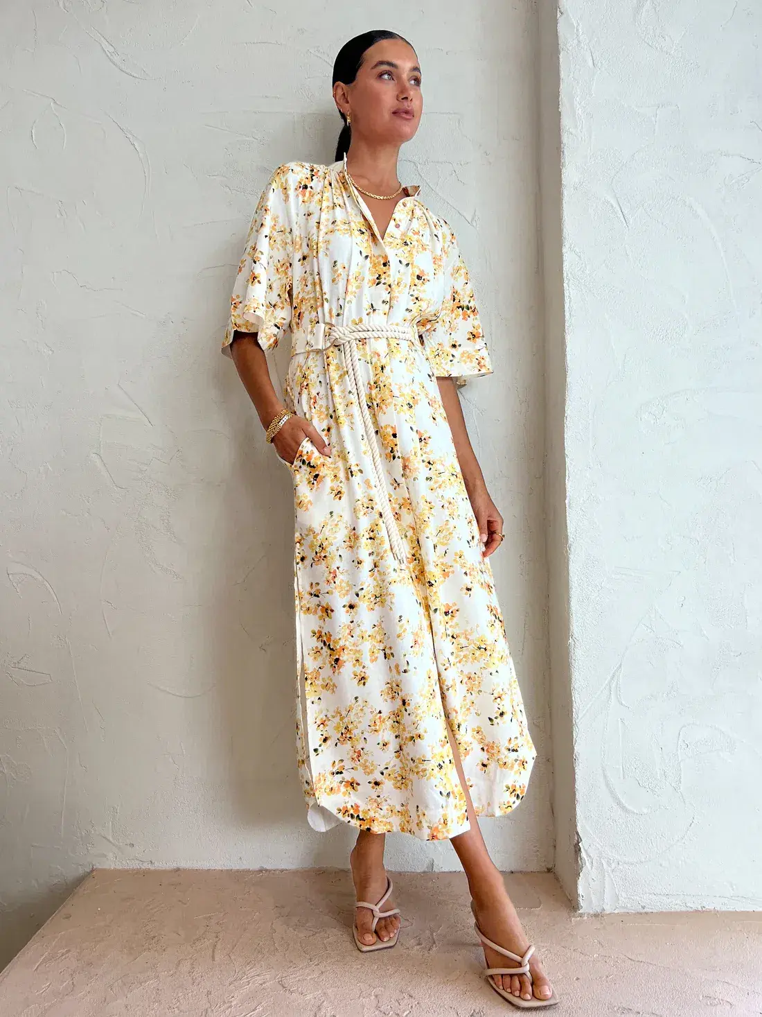 Significant Other Maia Midi Dress Floral Size 10 - Image 1