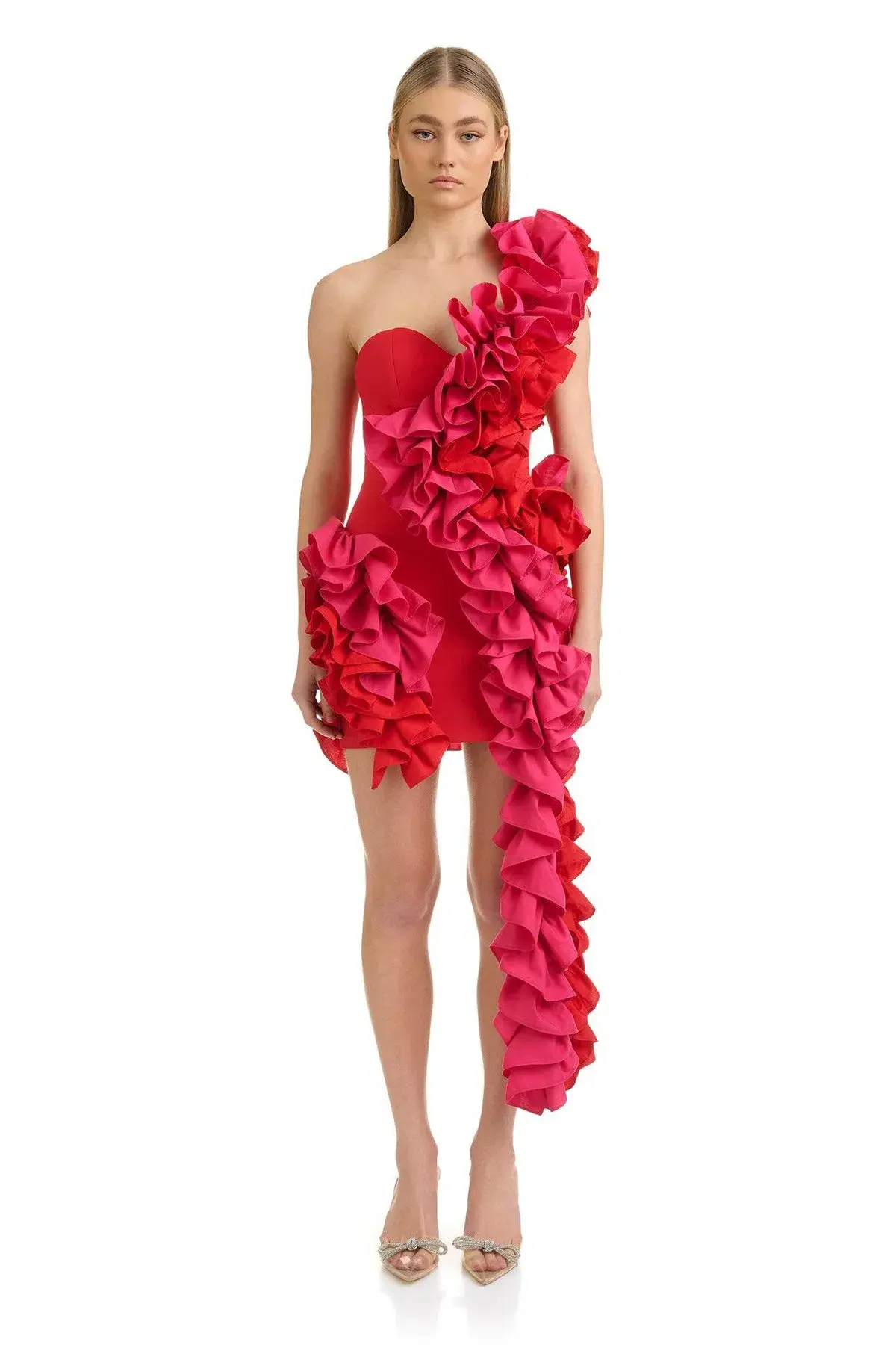 Eliya The Label Yazmine Mini Dress Red Size S / AU 8 / US 4 - Image 1