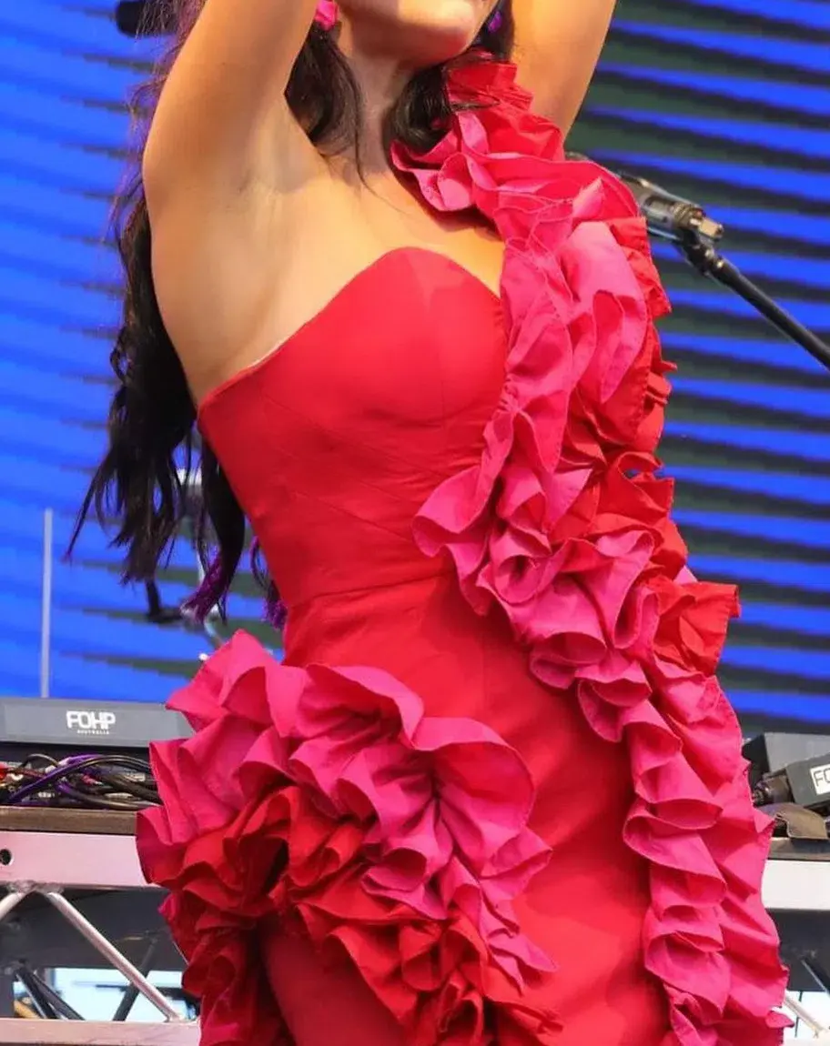 Eliya The Label Yazmine Mini Dress Red Size S / AU 8 / US 4 for rent on The Volte - main image