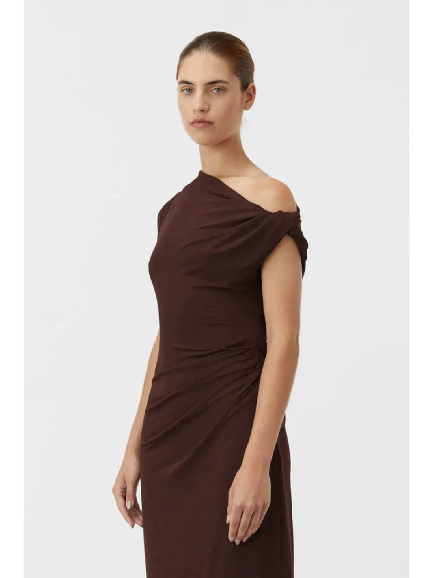 Camilla and Marc Annalise Dress Chocolate Brown Size AU 12 - Image 2
