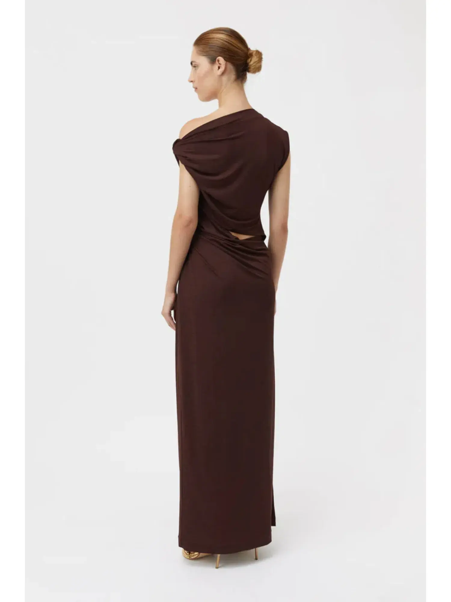 Camilla and Marc Annalise Dress Chocolate Brown Size AU 12 - Image 3