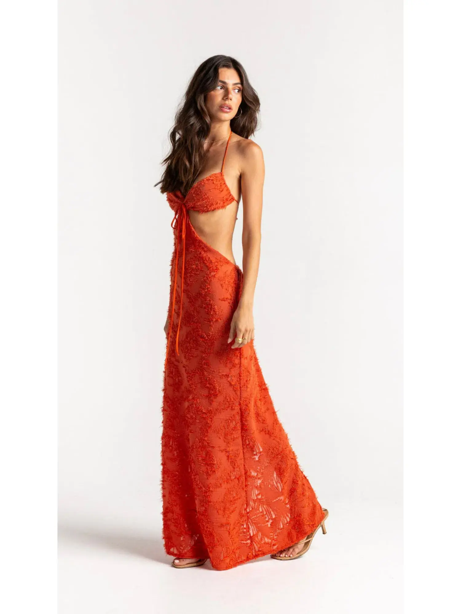 Arcina Ori Kara Dress Burnt Orange Size Small / AU 8 - Image 2
