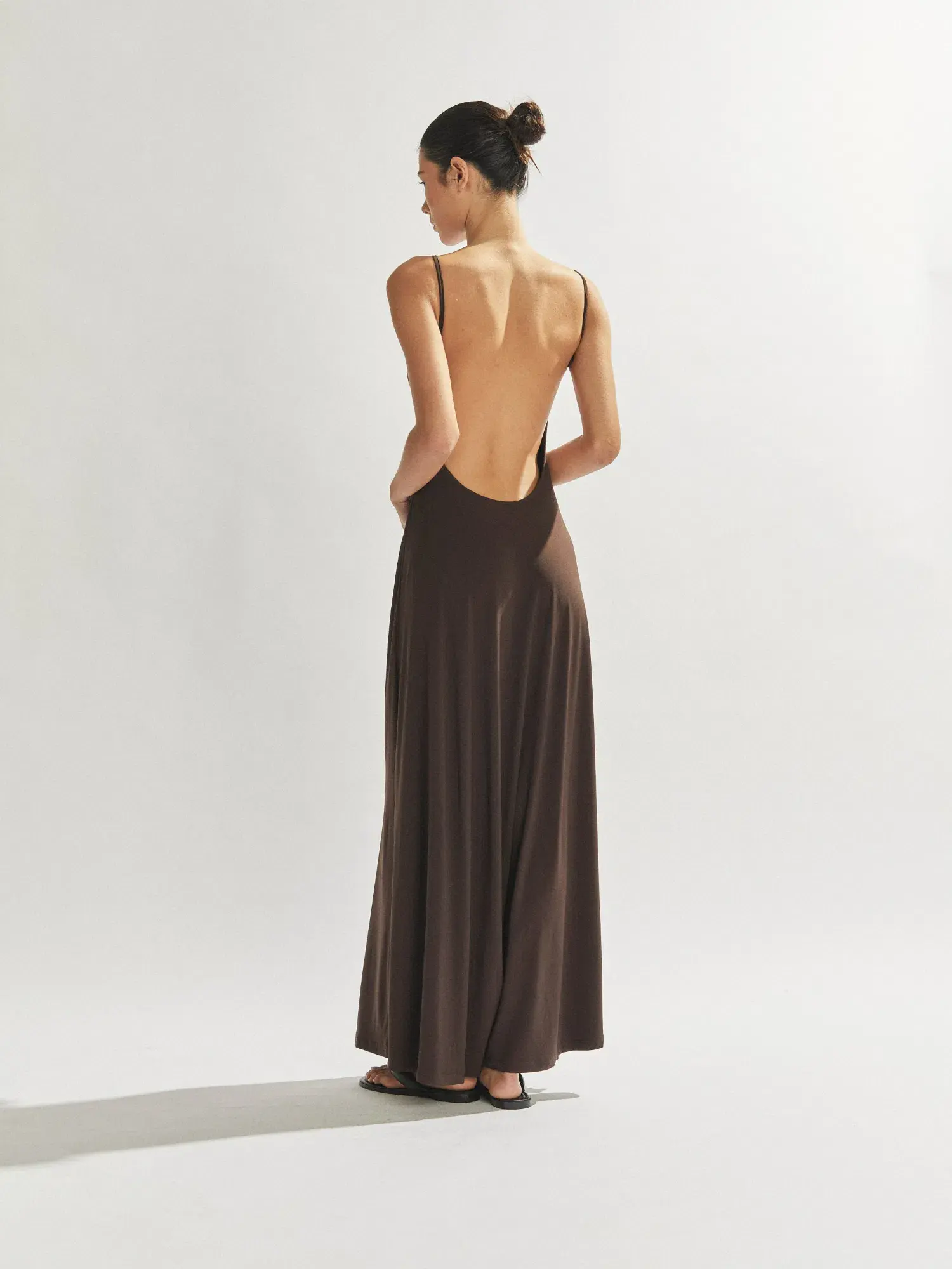 One Mile Sammy Maxi Dress in Brown Size AU 8 - Image 3