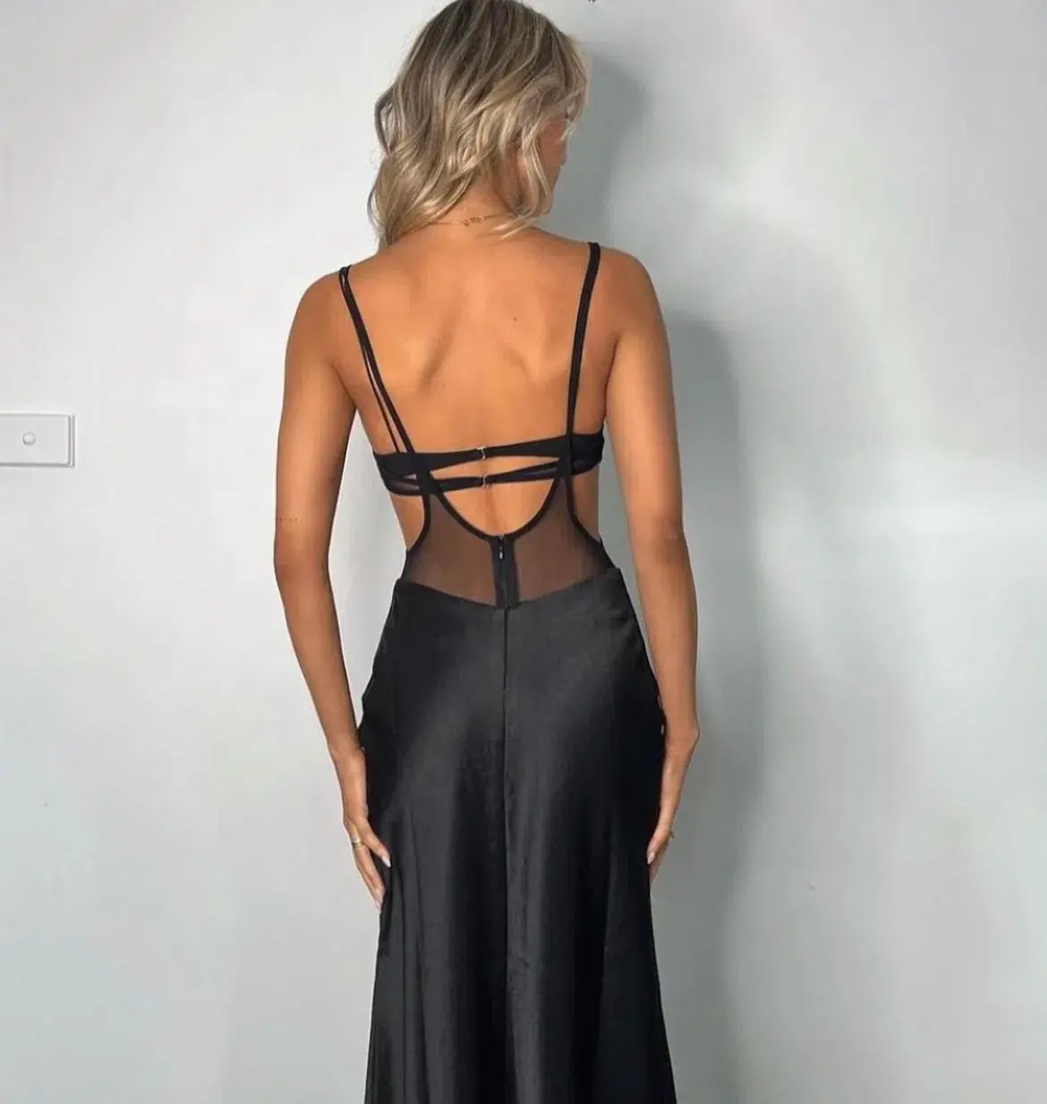 Bec & Bridge Lindsey Cut Out Maxi Dress in Black Size AU 6 - Image 4