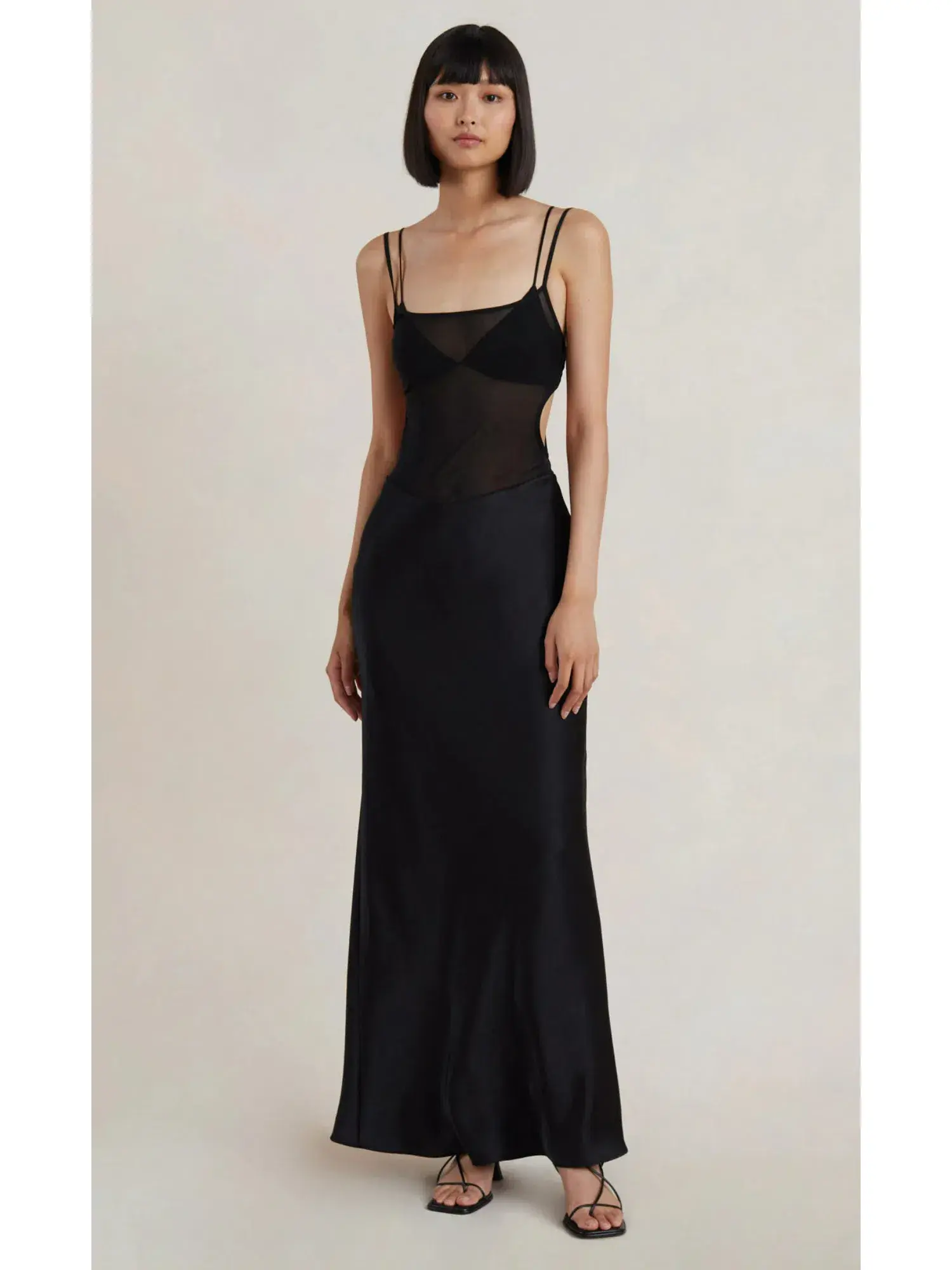 Bec & Bridge Lindsey Cut Out Maxi Dress in Black Size AU 6 - Image 1