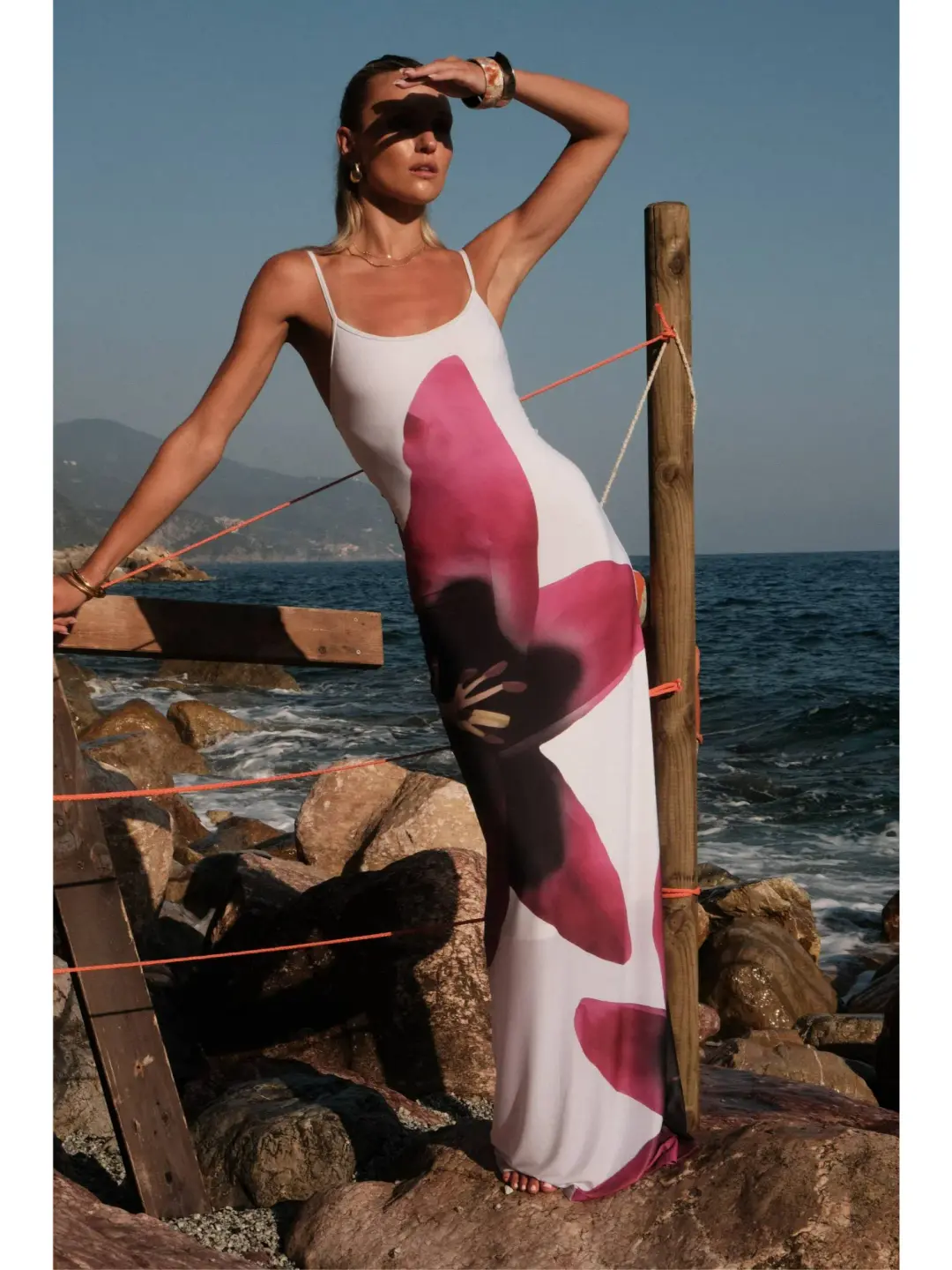 With Harper Lu Slip Dress Pearl Lily Floral Size Small / AU 8 for rent on The Volte - main image