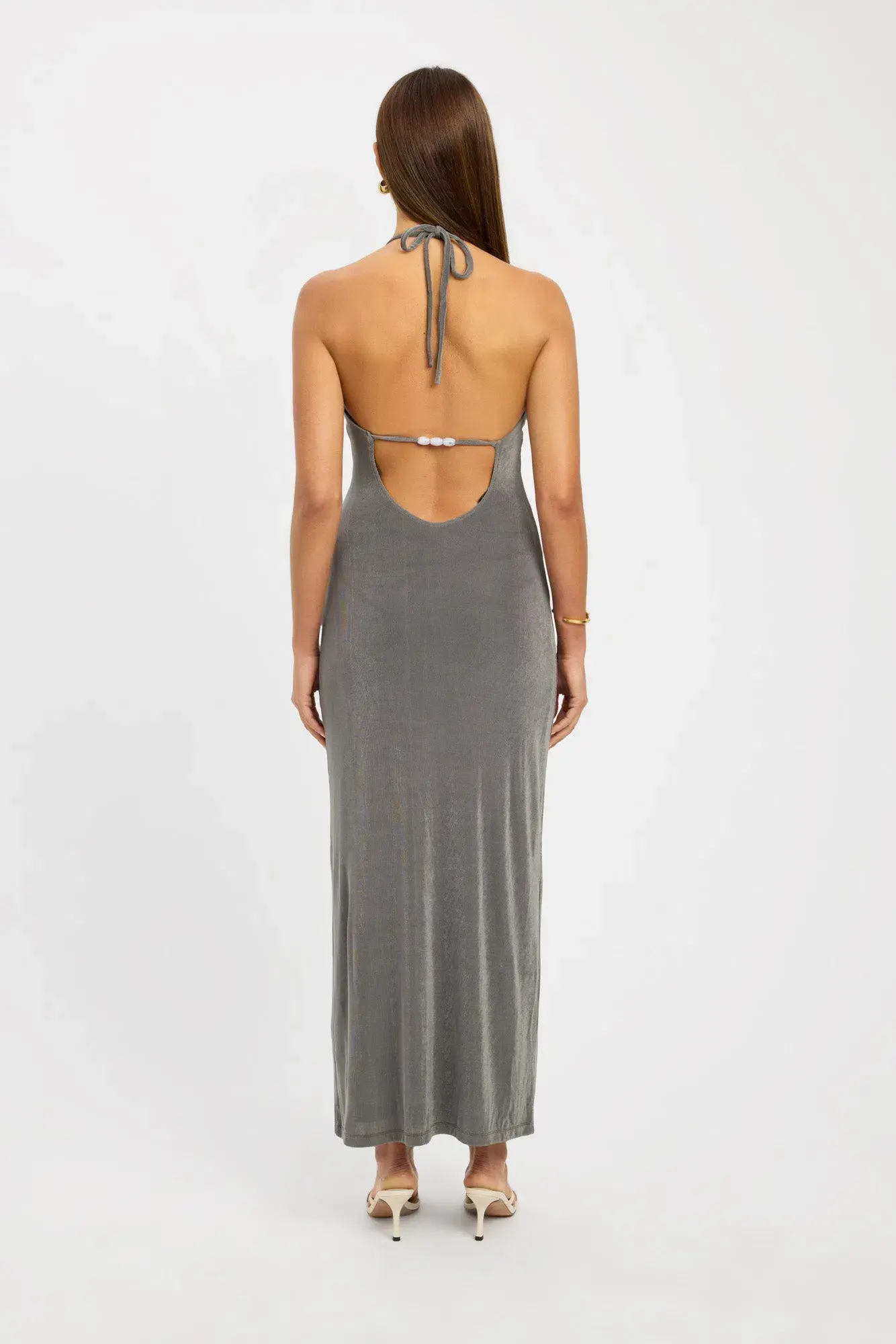 Kookai Selena Midi Dress Sicilian Green Size 8 - Image 3