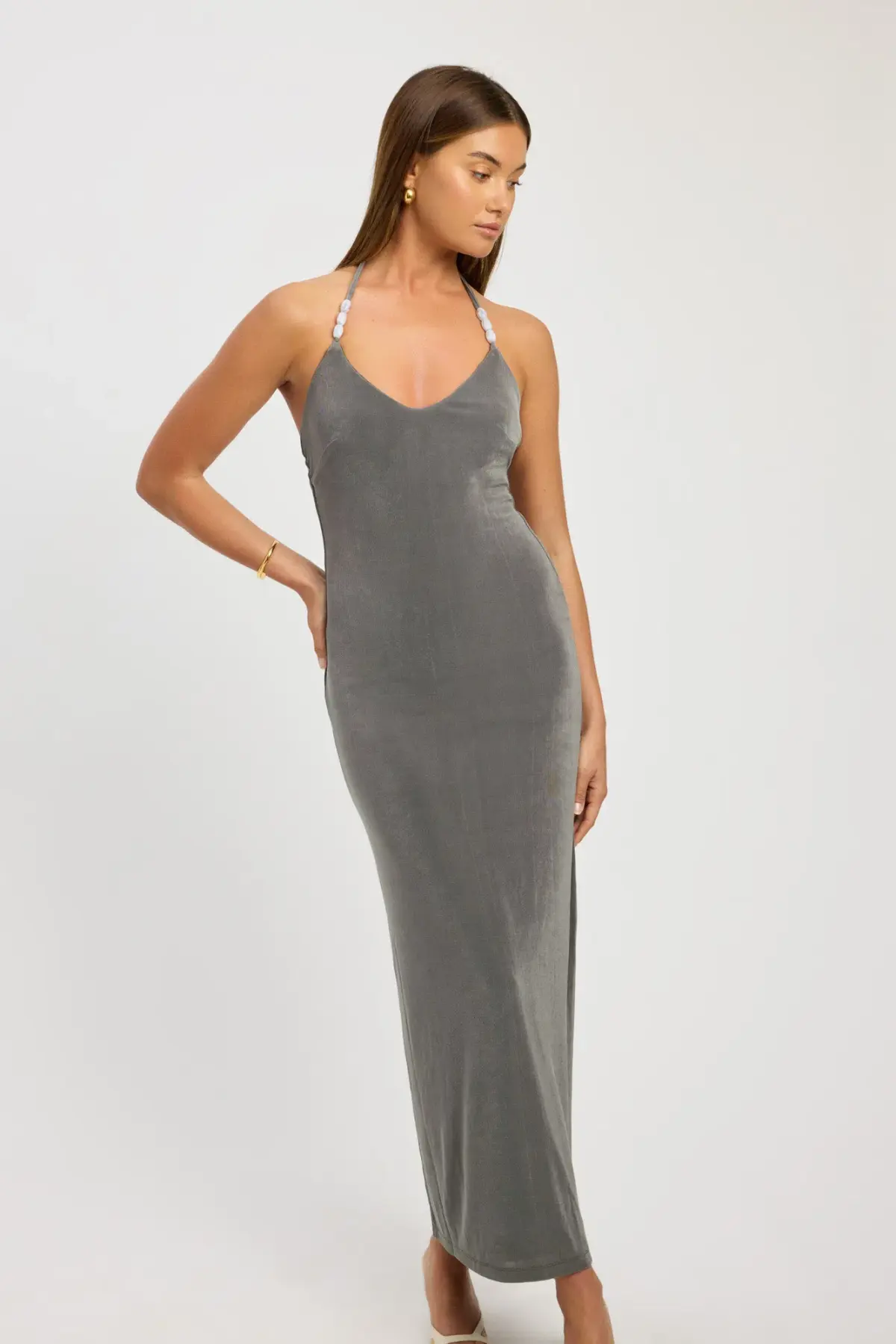 Kookai Selena Midi Dress Sicilian Green Size 8 - Image 2