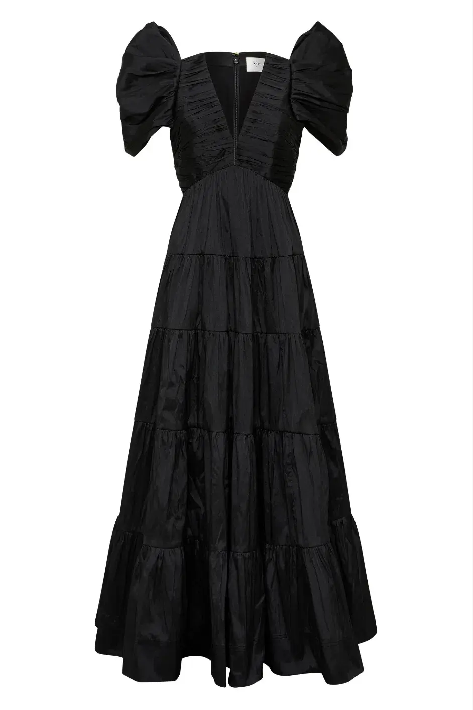 Aje Statuesque Tiered Gown Black Size 16 - Image 4