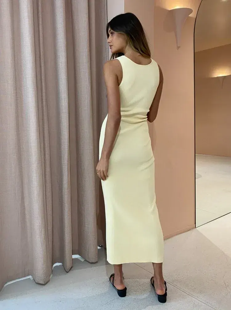 Bec & Bridge Sorbet Summer Midi Dress in Butter Size 10 - Image 5