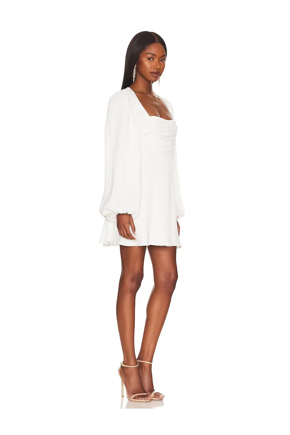 For Love and Lemons Beatrice Mini Dress White Size S / AU 8 - Image 2