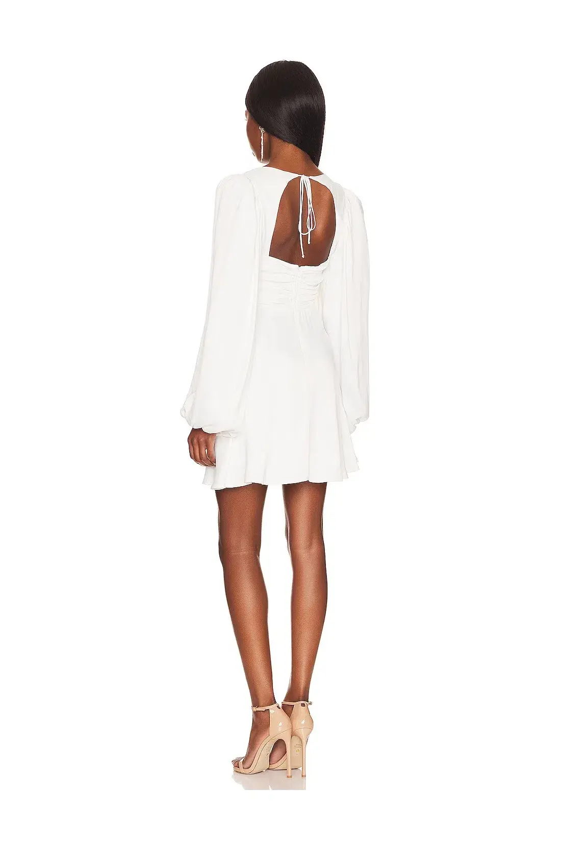 For Love and Lemons Beatrice Mini Dress White Size S / AU 8 - Image 3