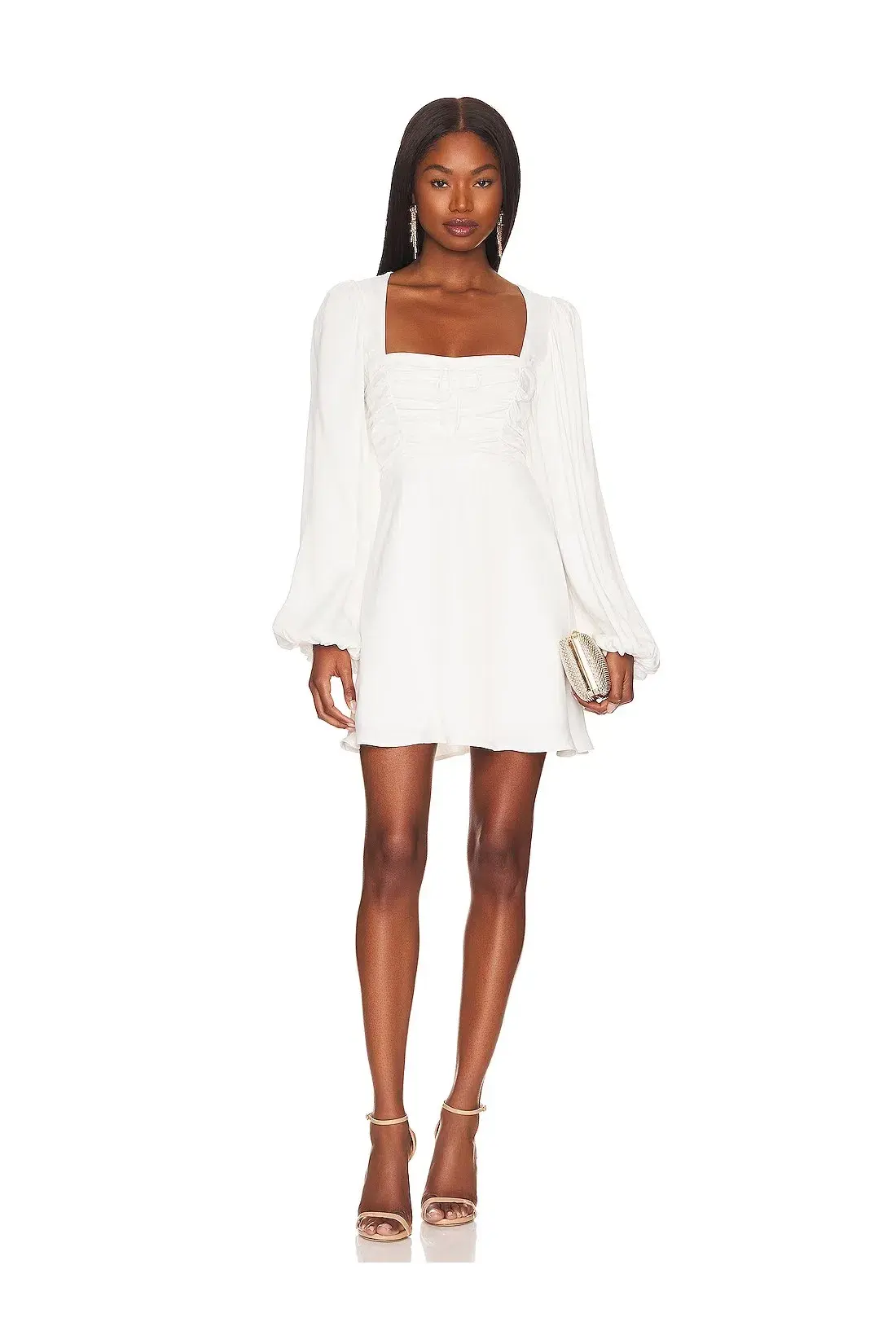 For Love and Lemons Beatrice Mini Dress White Size S / AU 8 - Image 1
