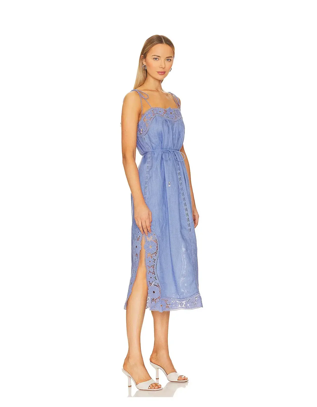 Zimmermann August Broderie Slip Dress Blue Size 1 /AU 10 - Image 2