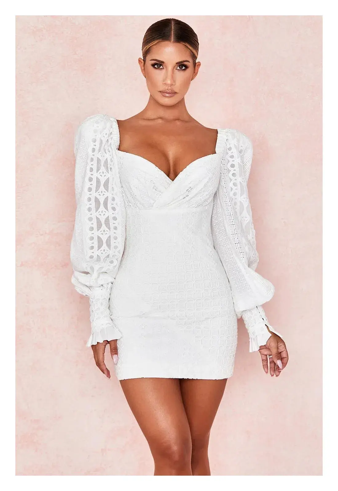 House of CB Marquis Mini Dress White Size 14 - Image 3