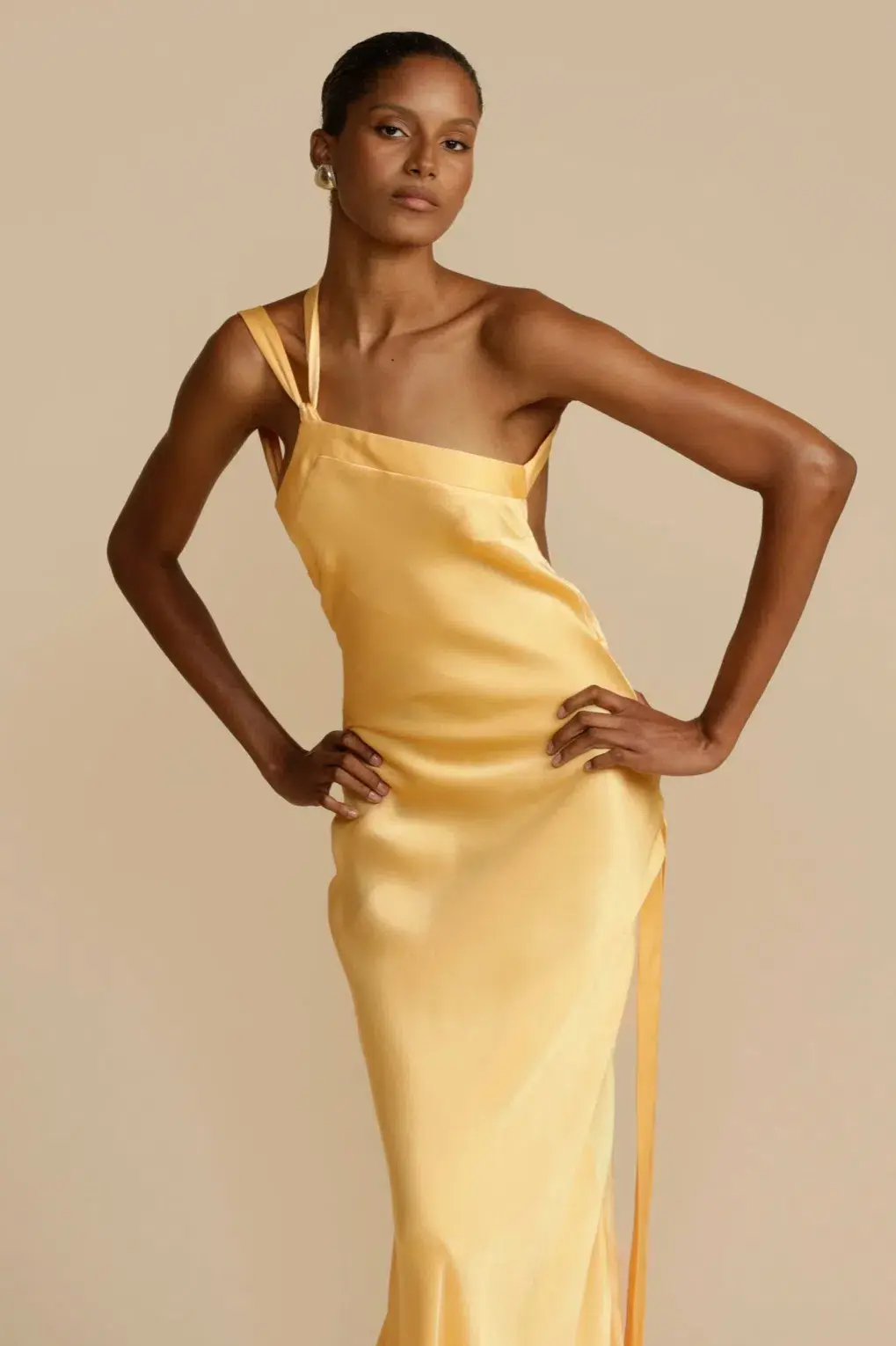 Arcina Ori Monique Dress Yellow Size 8 for rent on The Volte - main image