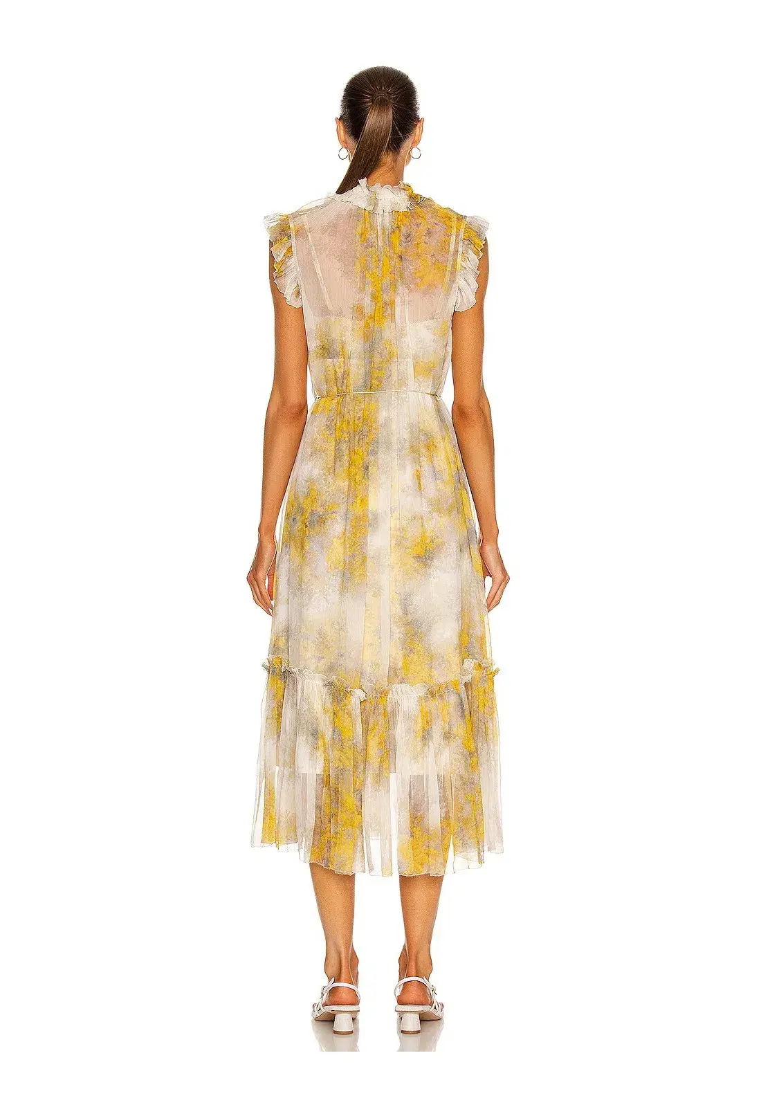 Zimmerman Botanica Wattle Midi Dress Floral Print Size 2/ AU 12 - Image 3