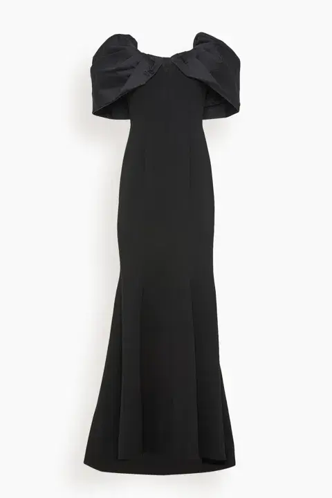 Rachel Gilbert Viola Gown Black Size 12 - Image 4