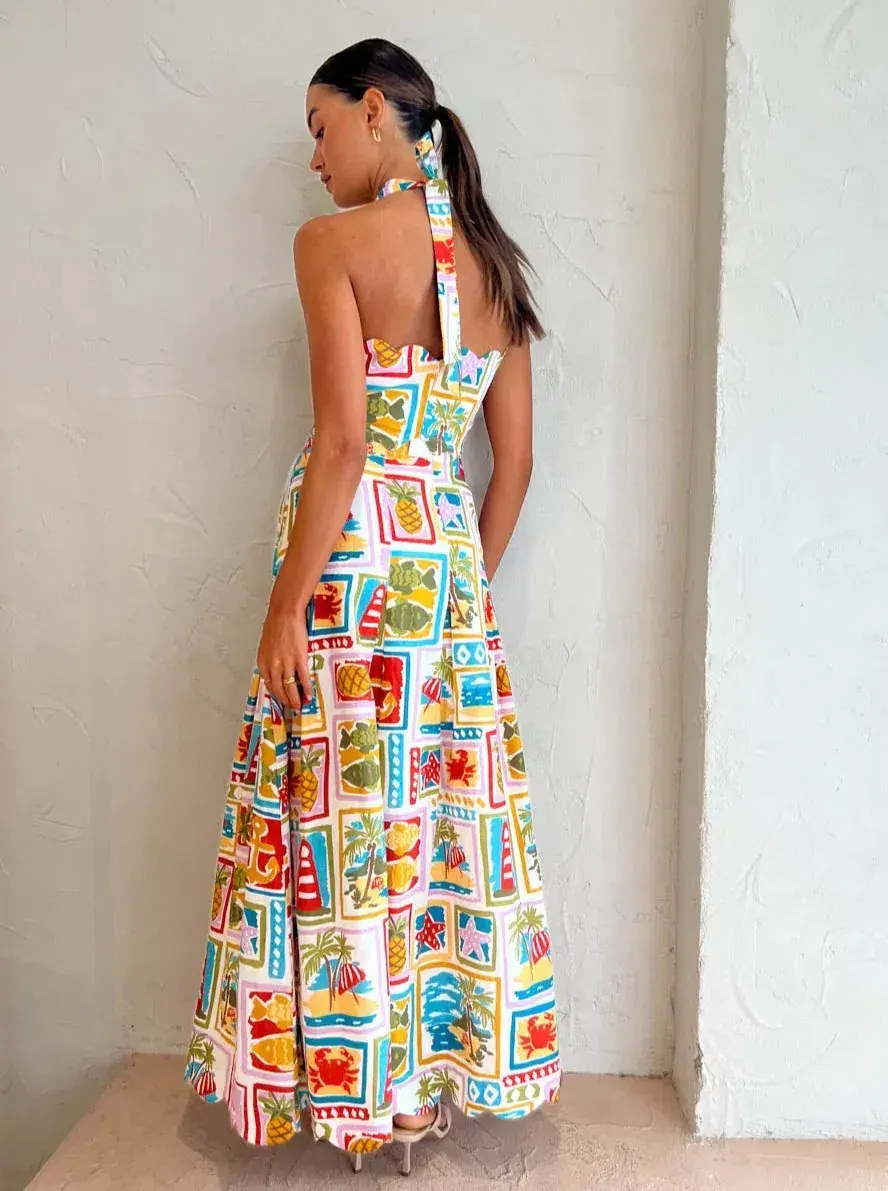 By Nicola Sea Change Top Size 10 and Maxi Skirt Size 8 Set In Summer Vacation - Image 3