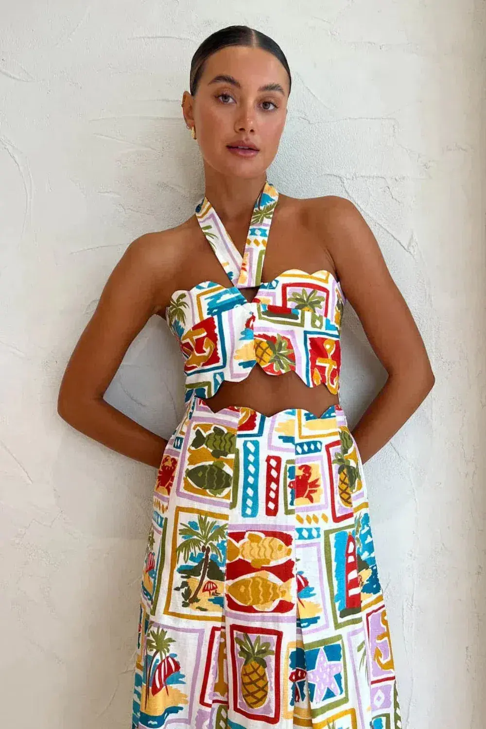 By Nicola Sea Change Top Size 10 and Maxi Skirt Size 8 Set In Summer Vacation - Image 6