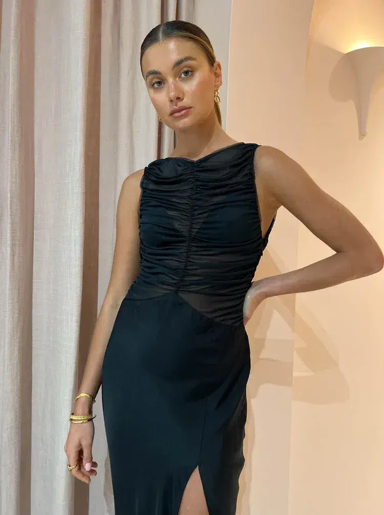 Bec & Bridge Naomi Split Dress Black Size M / AU 10 - Image 5