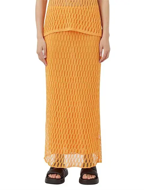 Camilla and Marc Nova Top & Maxi Skirt Set Apricot Size M / AU 10 - Image 2