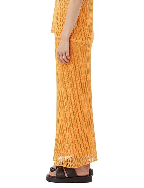 Camilla and Marc Nova Top & Maxi Skirt Set Apricot Size M / AU 10 - Image 3