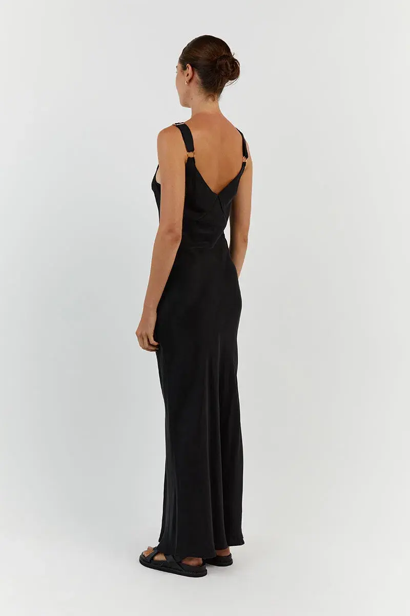 Dissh Kendall Slip Midi Dress Black Size 10 - Image 2