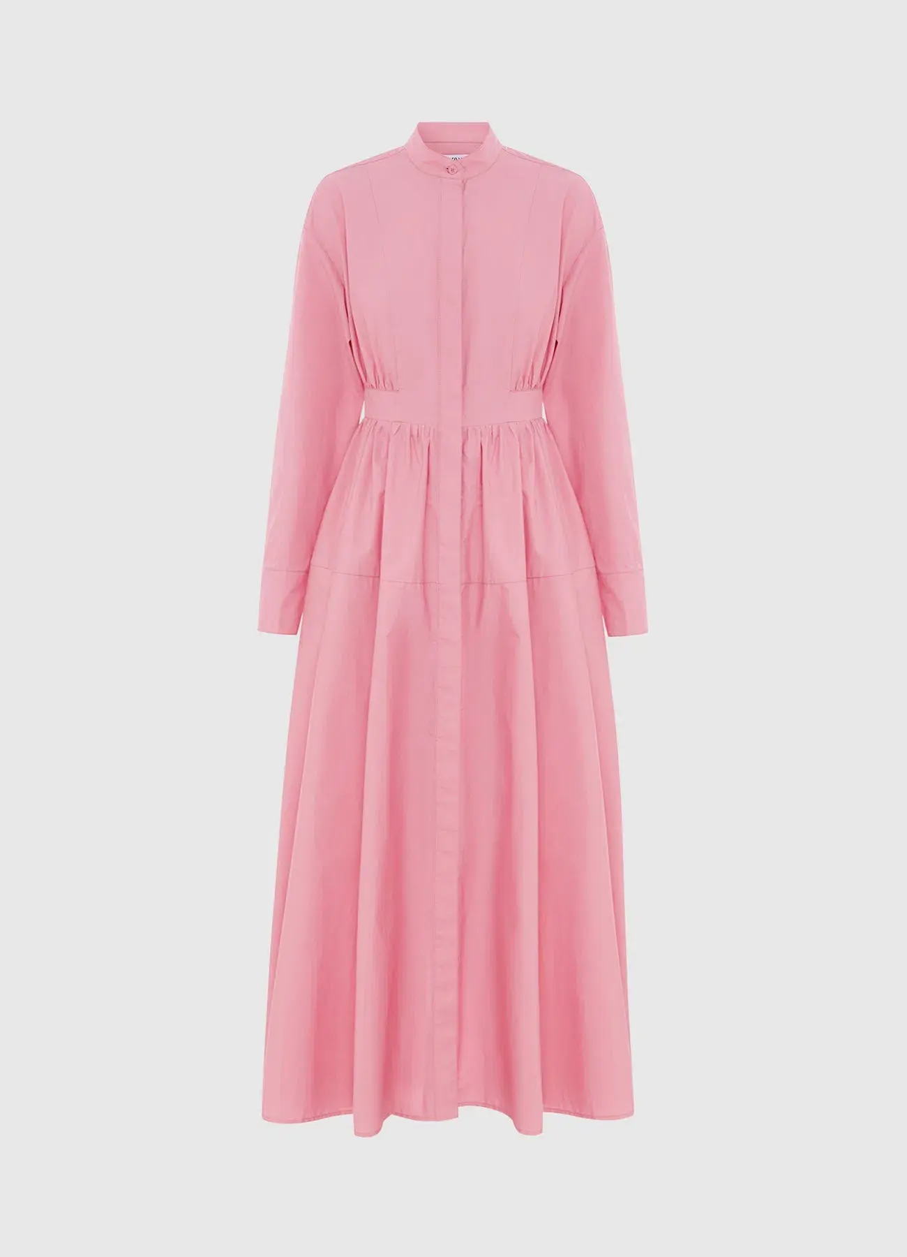 Leo Lin Philippa Shirt Midi Dress Bubblegum Pink Size AU 16  - Image 1