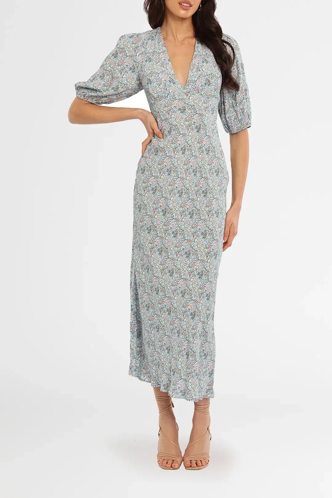 Rixo London Steph Midi Dress Floral Size 12 - Image 1